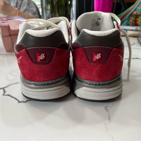 New Balance 990 scarlet red and grey - Picture 3 of 5